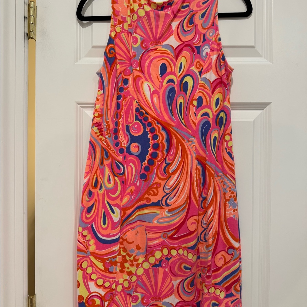 Lilly Pulitzer Whiting Shift Dress Reef Retreat | Bright Paisley Cotton | Size S - Picture 2 of 5